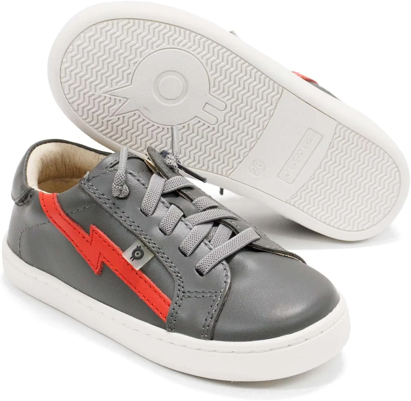 Детские кроссовки для девочек Bolty Runner Old Soles, Grey Bright Red — фото 3