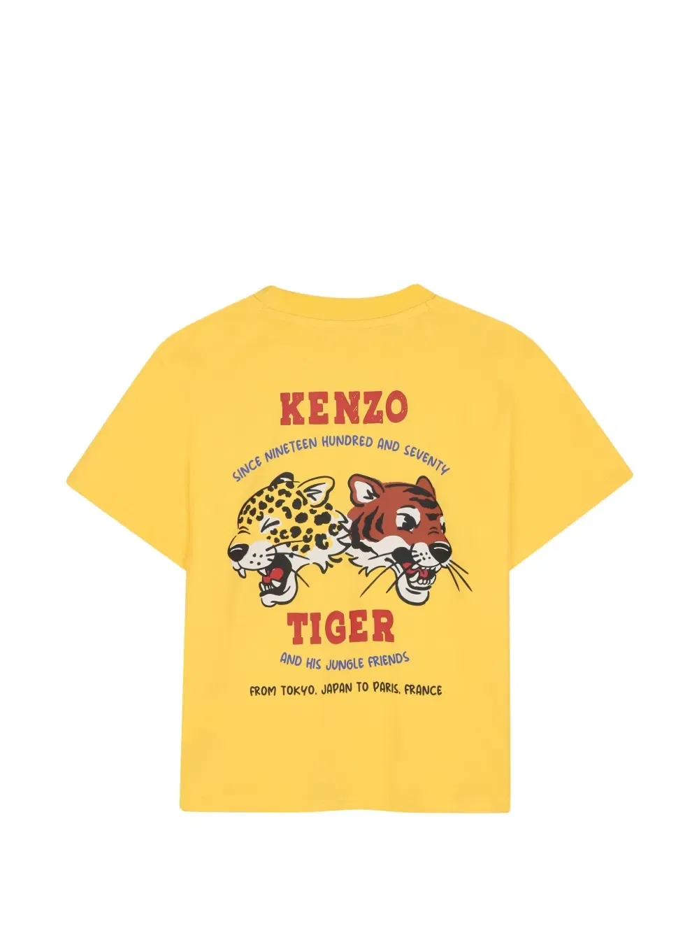 Футболка с коротким рукавом и логотипом Kenzo Kids, желтый — фото 2