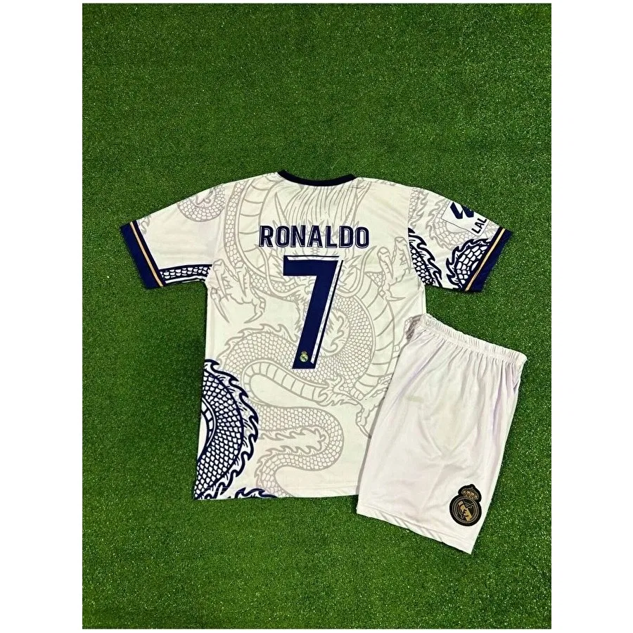 Детская футболка с принтом Real Madrid Cristiano Ronaldo, Белый Fair City