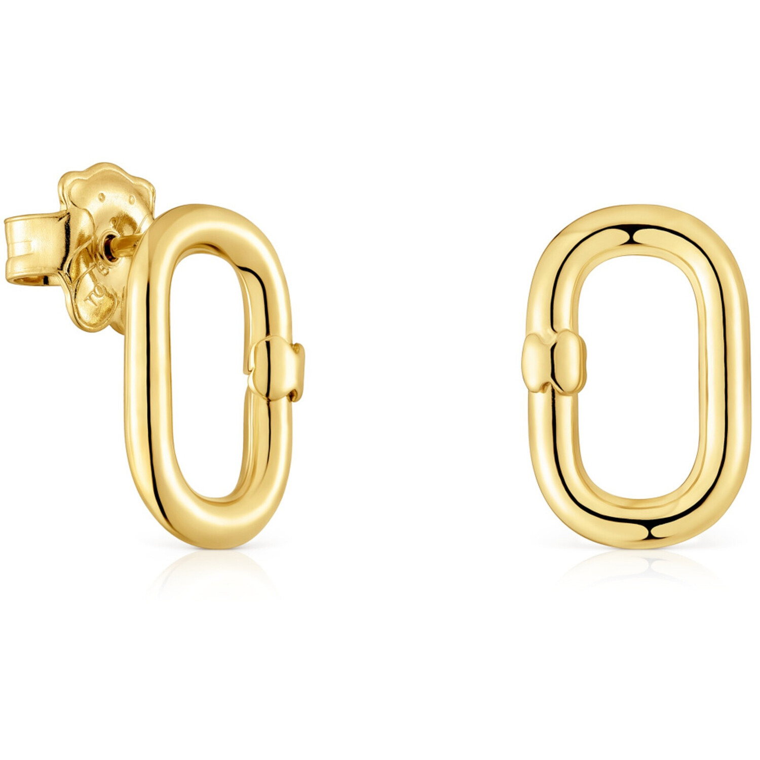 

Серьги Tous Small Hold Oval, позолоченное серебро