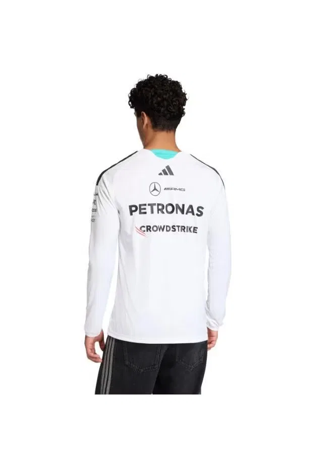 Лонгслив с длинным рукавом Mercedes - AMG Petronas Formula 1 Team Driver Jersey Adidas, белый — фото 2