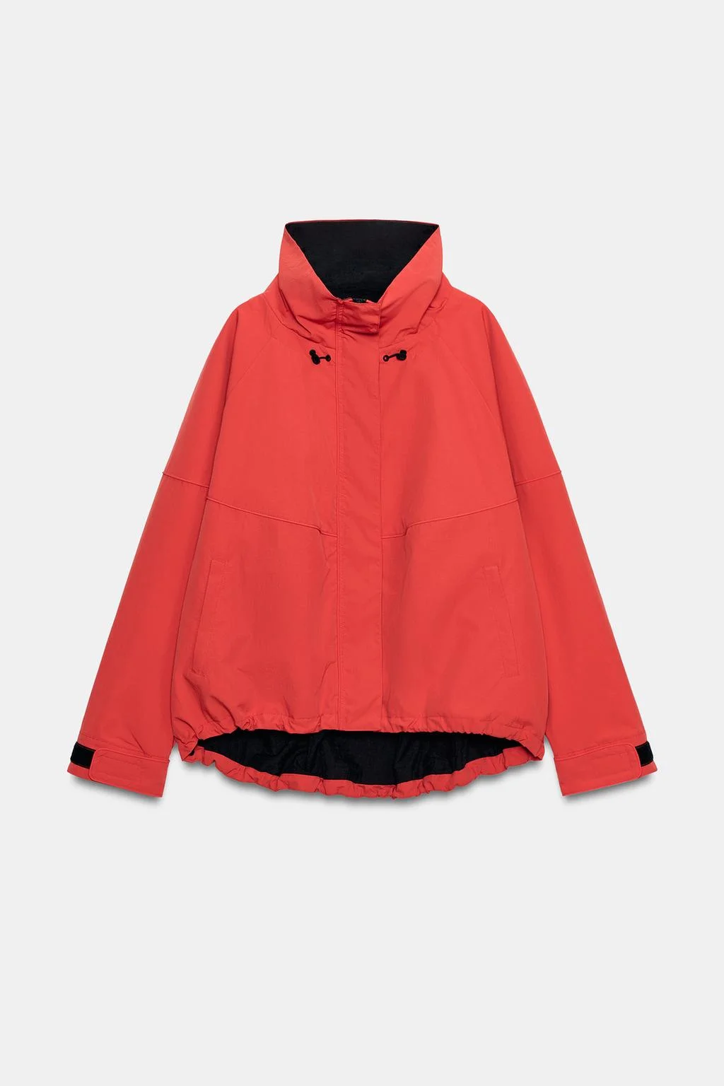Куртка Zara Técnica Stoppers, красно-оранжевый — фото 4