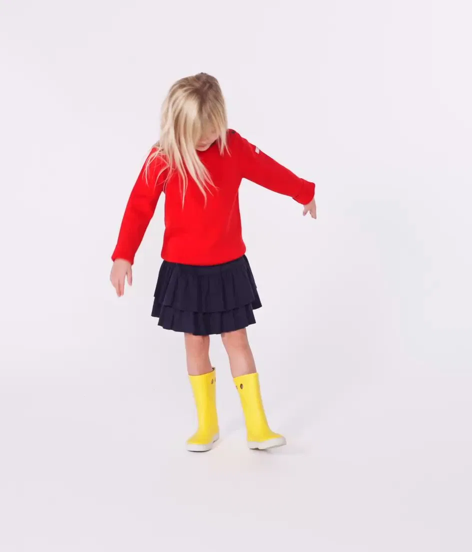 Детская юбка хлопковая с принтом PETIT BATEAU, Navy — фото 2