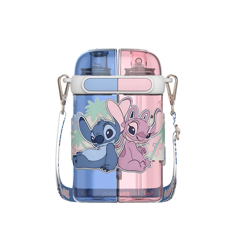 Детская кружка с трубочкой, с ручками, модель Stitch, Disney, 640 мл, Stitch (Cup Cleaning Brush+Straw Brushes) — фото 3