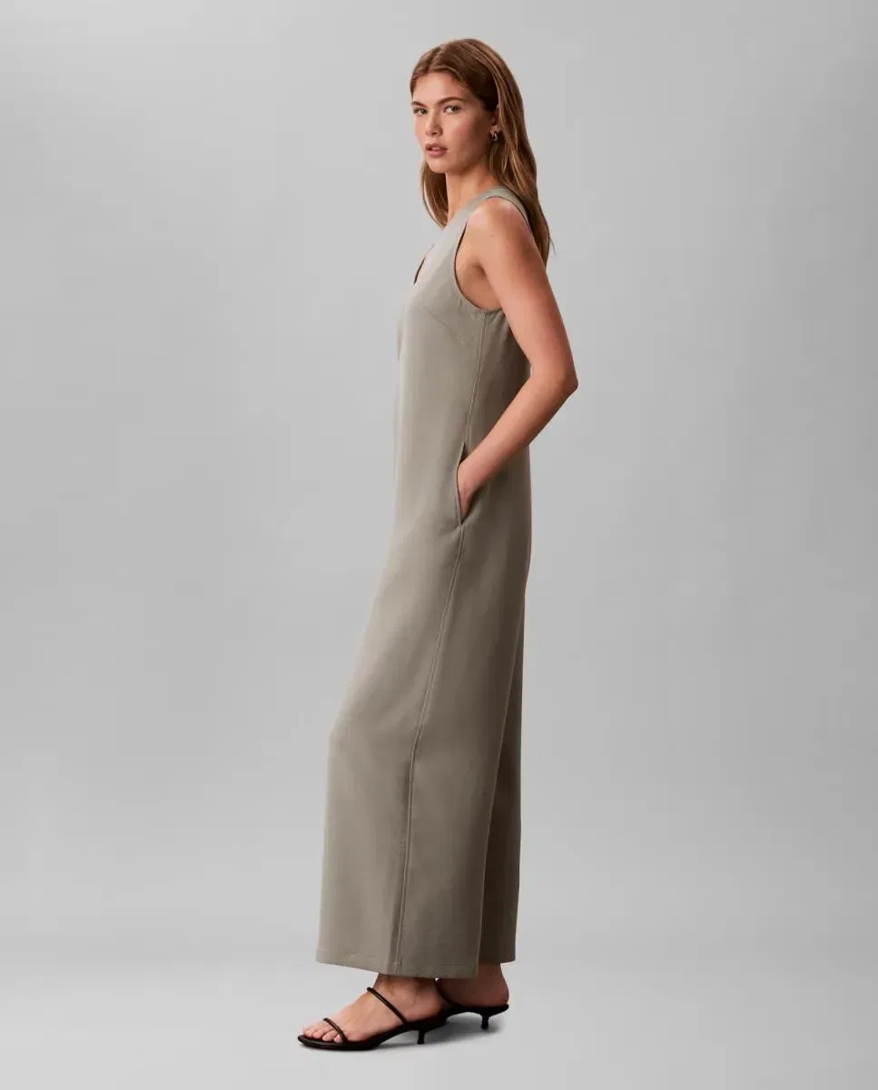 Женский комбинезон из саржи Calvin Klein, Gris — фото 3