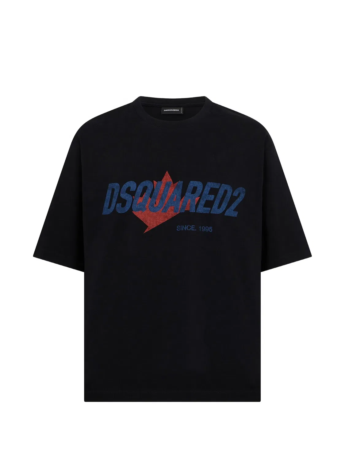 Футболка с логотипом черная DSQUARED2, черный