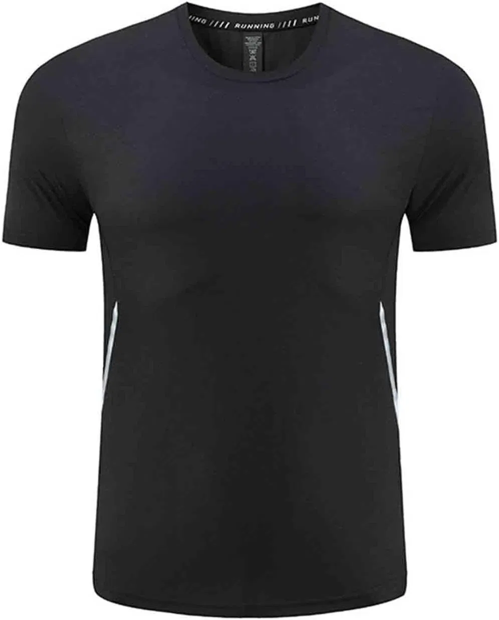 Мужская спортивная футболка для бега Athletic Running, Black-02