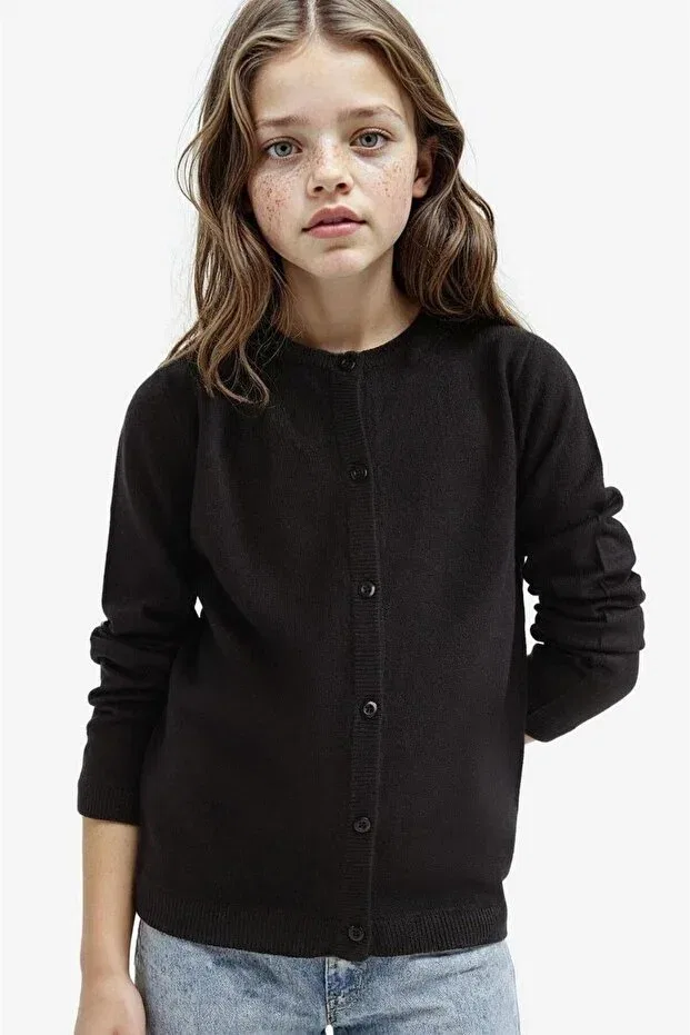 Детский кардиган с длинным рукавом Defacto, Black