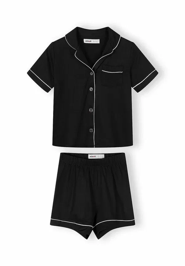 Пижамный комплект из 2 предметов с принтом Minoti light pink/black, черный/светло-розовый — фото 3