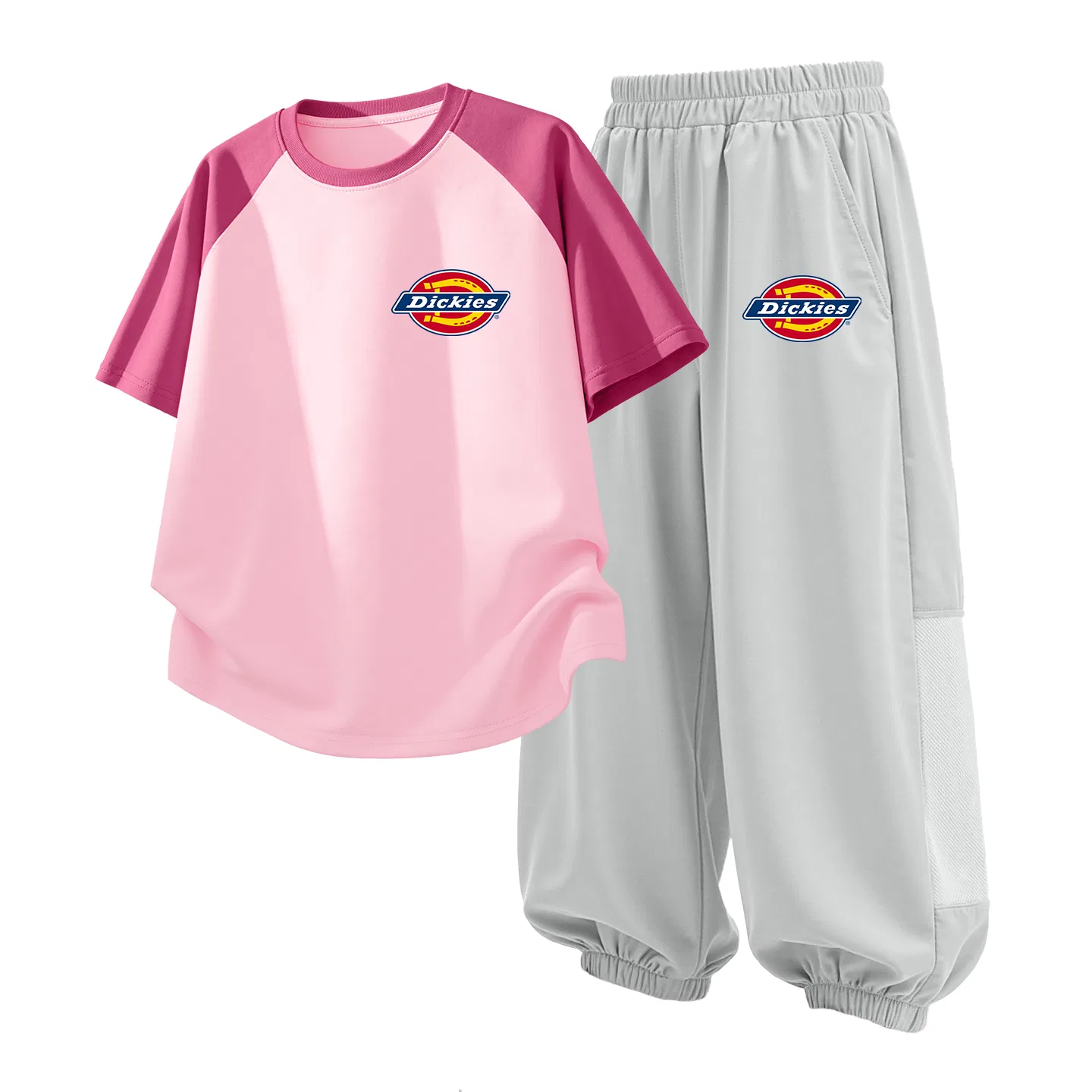 Детский комплект из двух предметов Casual Sportswear Dickies, Berry Pink/Misty Mountain Gray