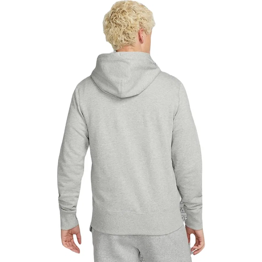 Мужское худи с капюшоном и молнией Nike Sportswear Classic, Серый — фото 2