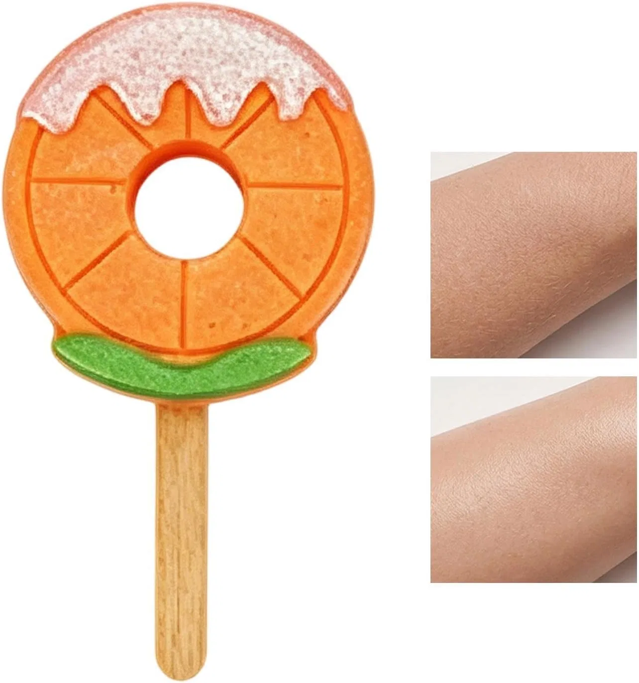 Generic Бомбочка для ванны в форме леденца, Orange, 7.4x12.5 см, A