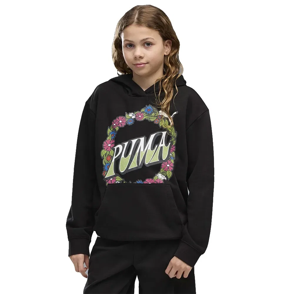 Худи с графическим принтом Mid90s Relaxed Puma, черный