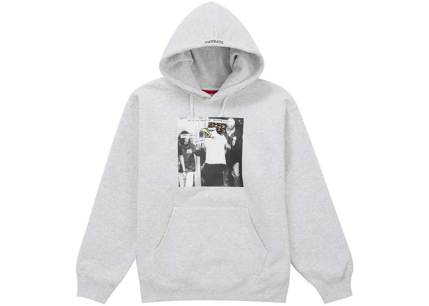 Мужская худи с принтом Supreme ANTIHERO Hooded Sweatshirt FW25, Ash Grey