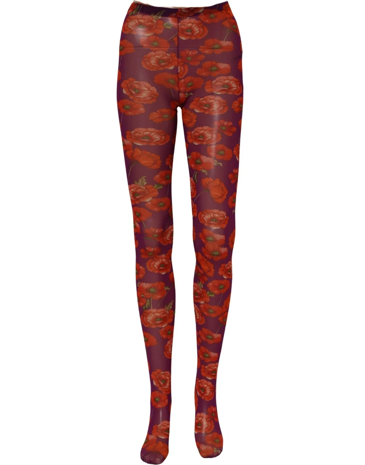 Женские плотные леггинсы с цветочным принтом Dolce & Gabbana, Purple — фото 3