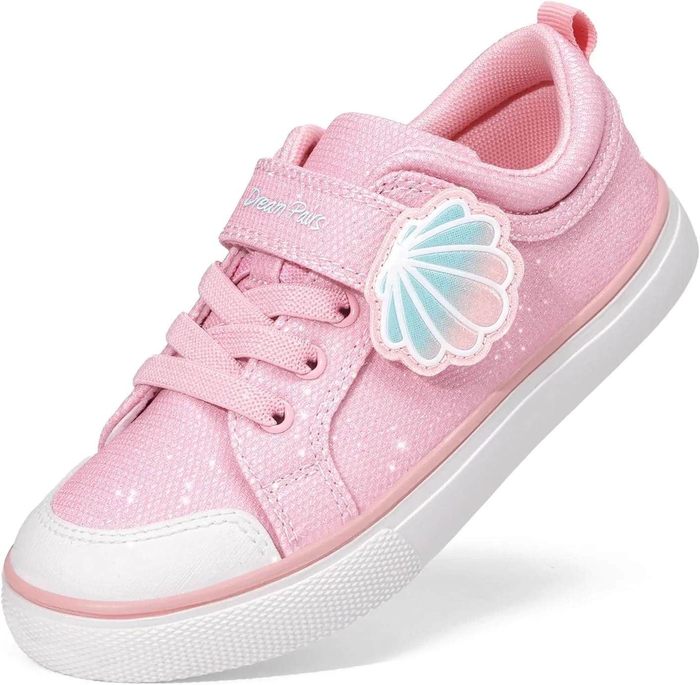 Детские кроссовки для девочек с радужным принтом DREAM PAIRS, Peach