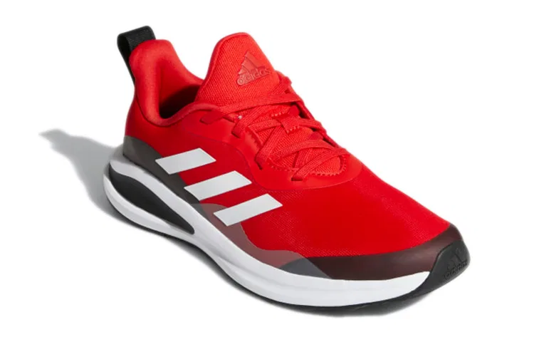 Детские кроссовки с шнуровкой с принтом FortaRun J Lace Adidas, Red Black — фото 4