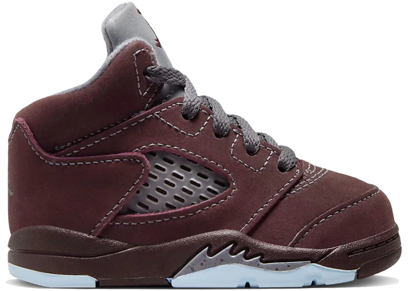 Детские кроссовки Lifestyle Jordan 5 Retro, Deep Burgundy/Light Graphite/Metallic Silver