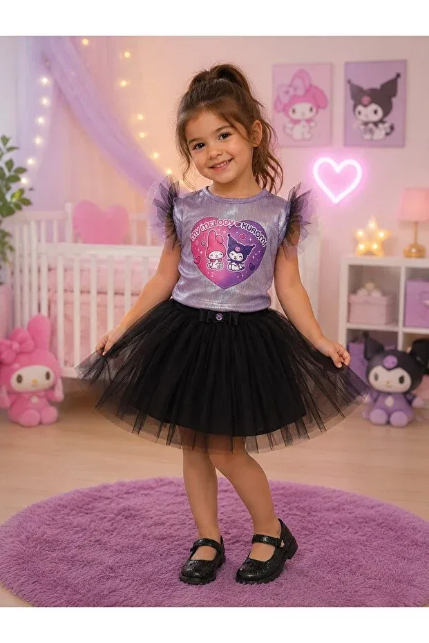 Детское платье для девочек с принтом My Melody Kuromi Baby Clime, Multicolor