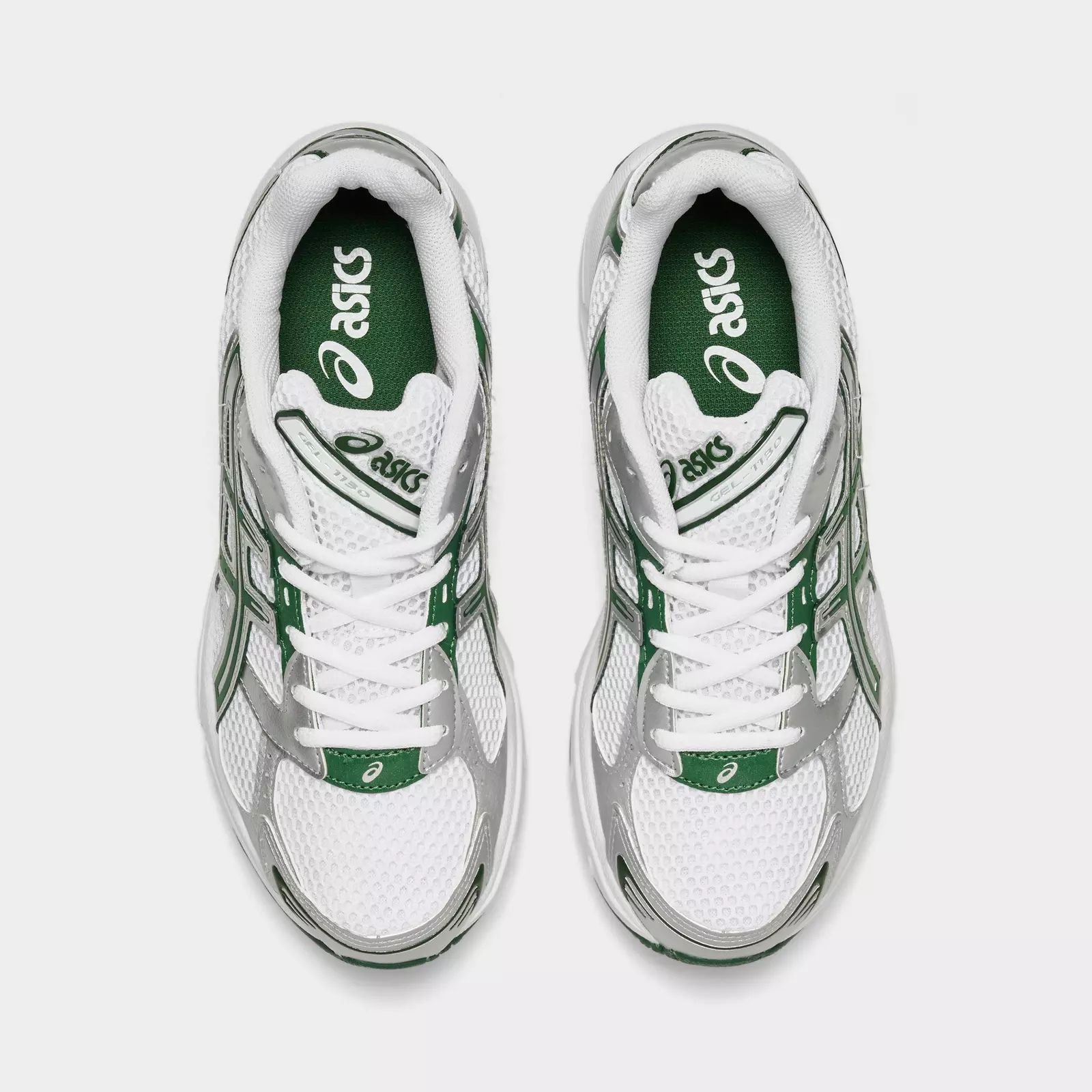 Кроссовки Women's ASICS GEL-1130 Casual, белый/зеленый — фото 4