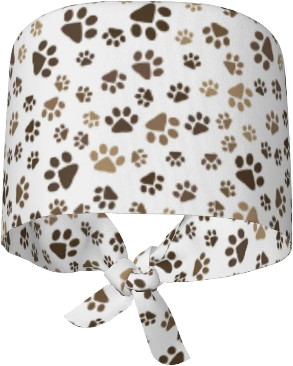 Шапочка для душа с регулируемым ремешком, HLBSDM, Polyester, Rainbow Paw Print — фото 2