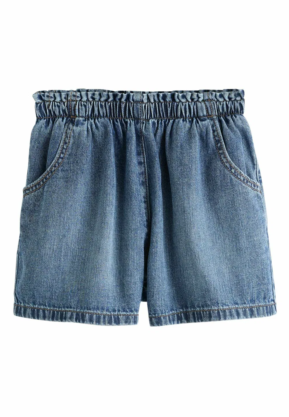 Шорты прямого кроя - комплект из 2 пар - джинсовые шорты Next, Light Wash Mid Wash Denim — фото 2