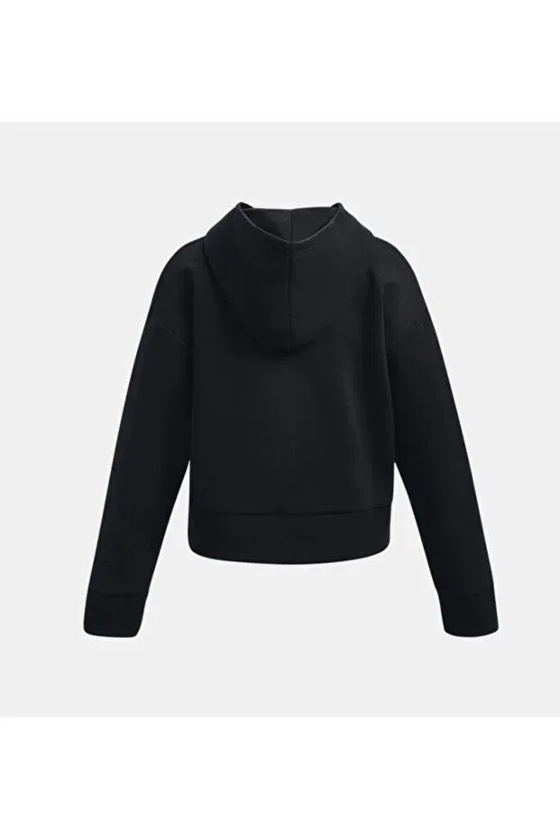 Детское худи для девочек укороченное UA Rival Fleece Crop Hoodie Under Armour, 1379517001 — фото 2