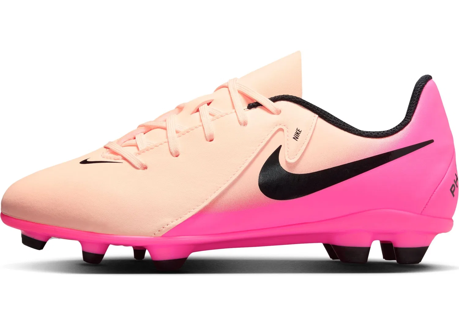 Детские кроссовки для мальчиков с низким вырезом Jr. Phantom Gx 2 Club NIKE, Crimson Tint Black Pink Blast