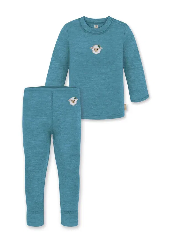 Детский комплект термобелья из шерсти Baby winter merino unterwasche set Normani Outdoor Sports, синий