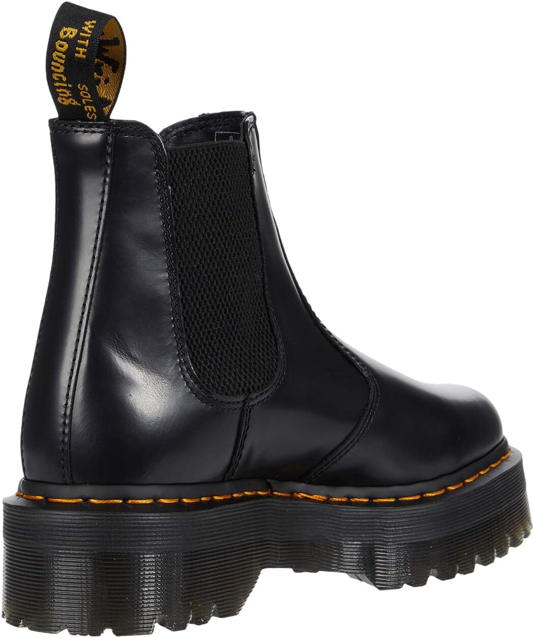 Ботинки мужские Dr. Martens из блестящей кожи, черный — фото 4