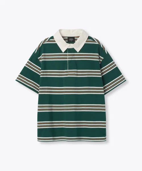 Детская футболка-поло с длинным рукавомMUSINSA STANDARD KIDS, Green — фото 2