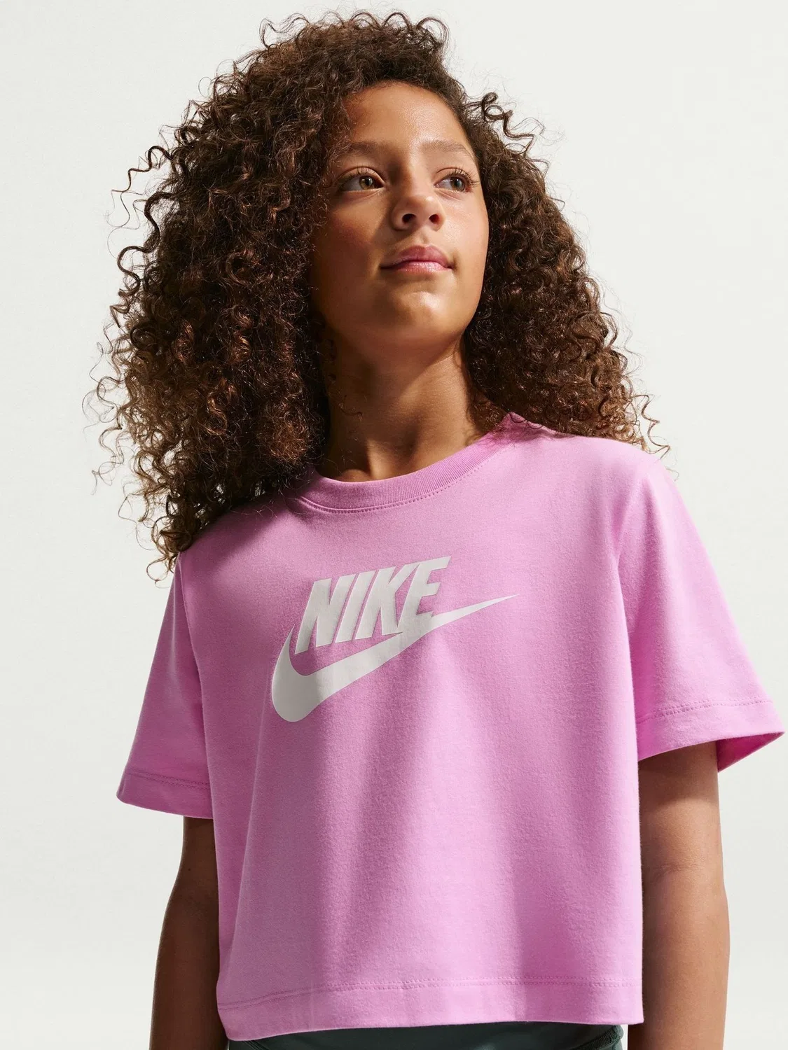 Футболка укороченная Nike Sportswear Nike, малиново-розовый — фото 3