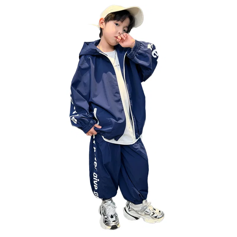 Детский спортивный костюм с капюшоном Lanza, Navy Blue