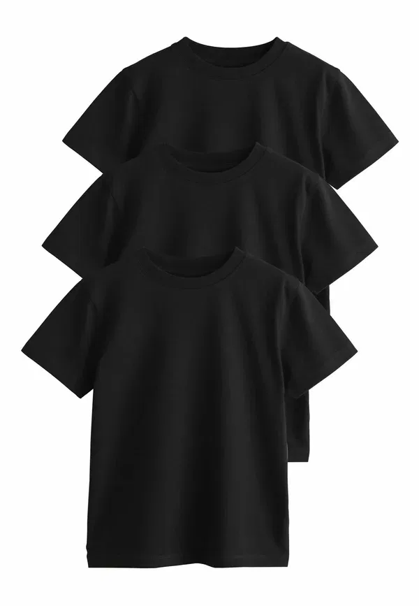Футболка хлопковая Monochrome 3 Pack Short Sleeve Next, черный