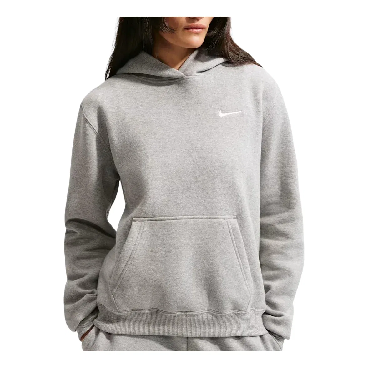 Женское худи Studio Fleece Medium Weight Hoodie 'Dark Grey Heather' Nike, Dark Grey Heather