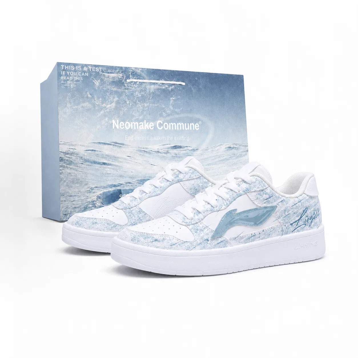 Детские кроссовки для скейтбординга Li-Ning Floating Boat, Blue — фото 4