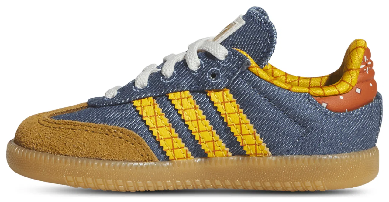 Кроссовки для девочек Samba Adidas, цвет Blue/Multi — фото 2