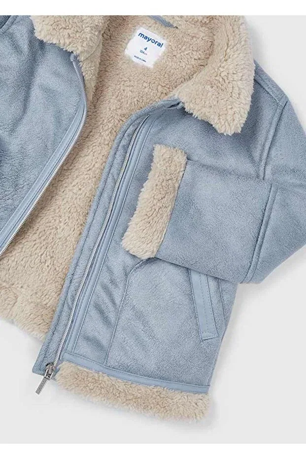 Детское пальто для девочек с длинным рукавом Napa Coat Mayoral, Blue — фото 2
