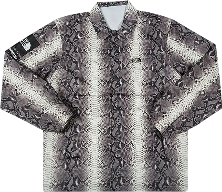 

Куртка Supreme x The North Face Snakeskin Taped Seam Coaches Jacket 'Black', черный