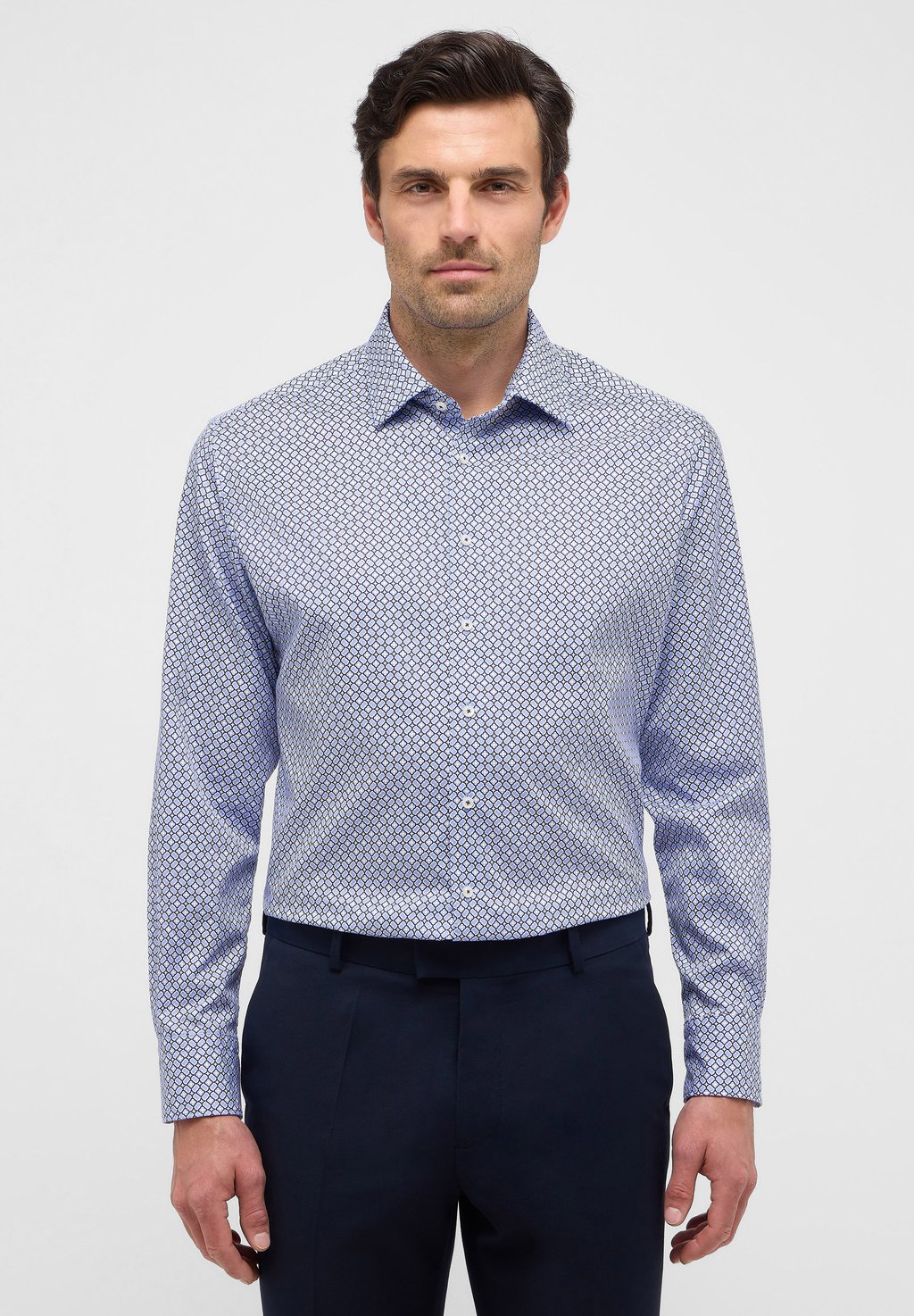 

Рубашка PRINT MODERN FIT Eterna, синий