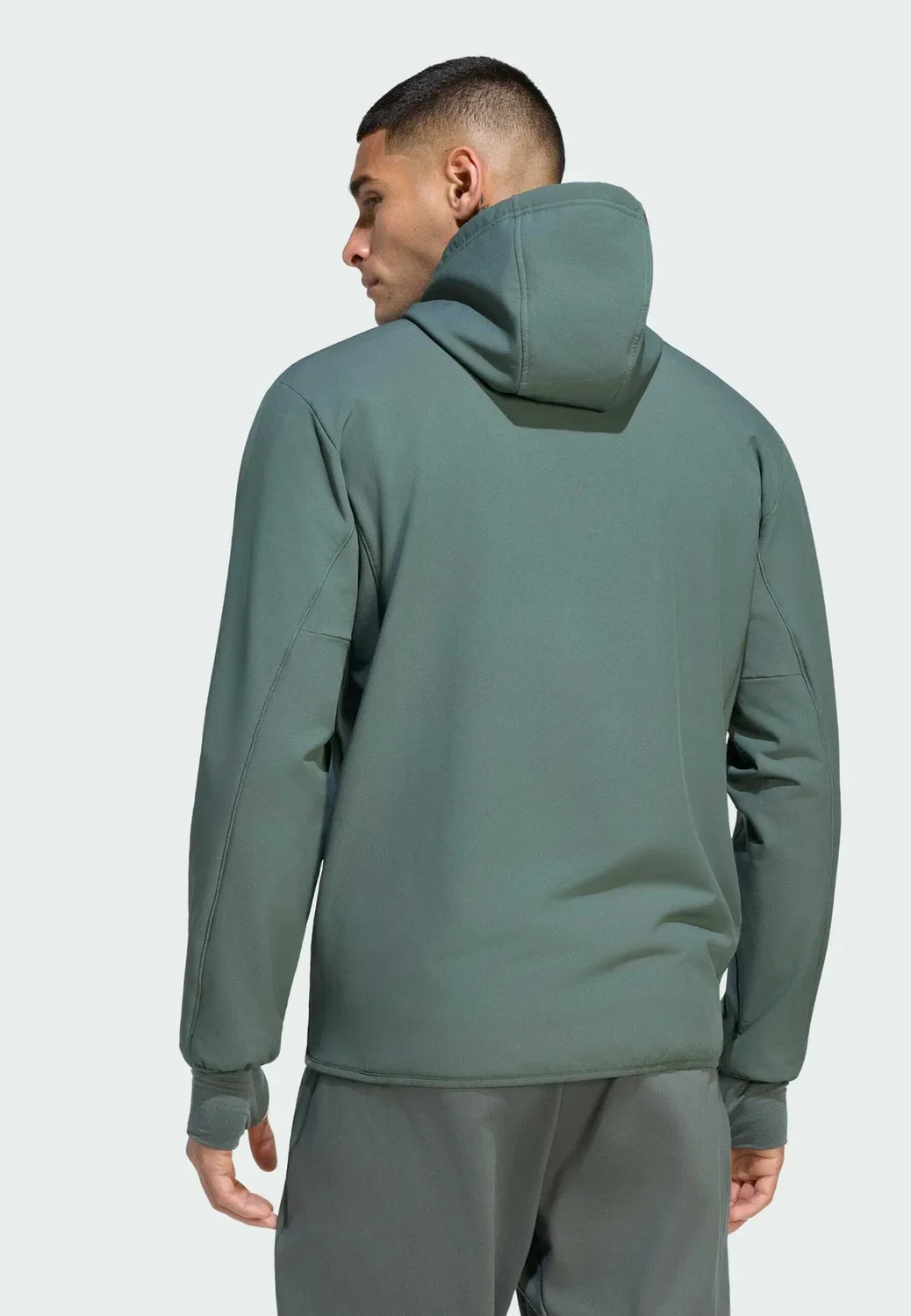 Куртка-Толстовка D4T climawarm на молнии - толстовка на молнии Adidas Performance, Legend Ivy — фото 2