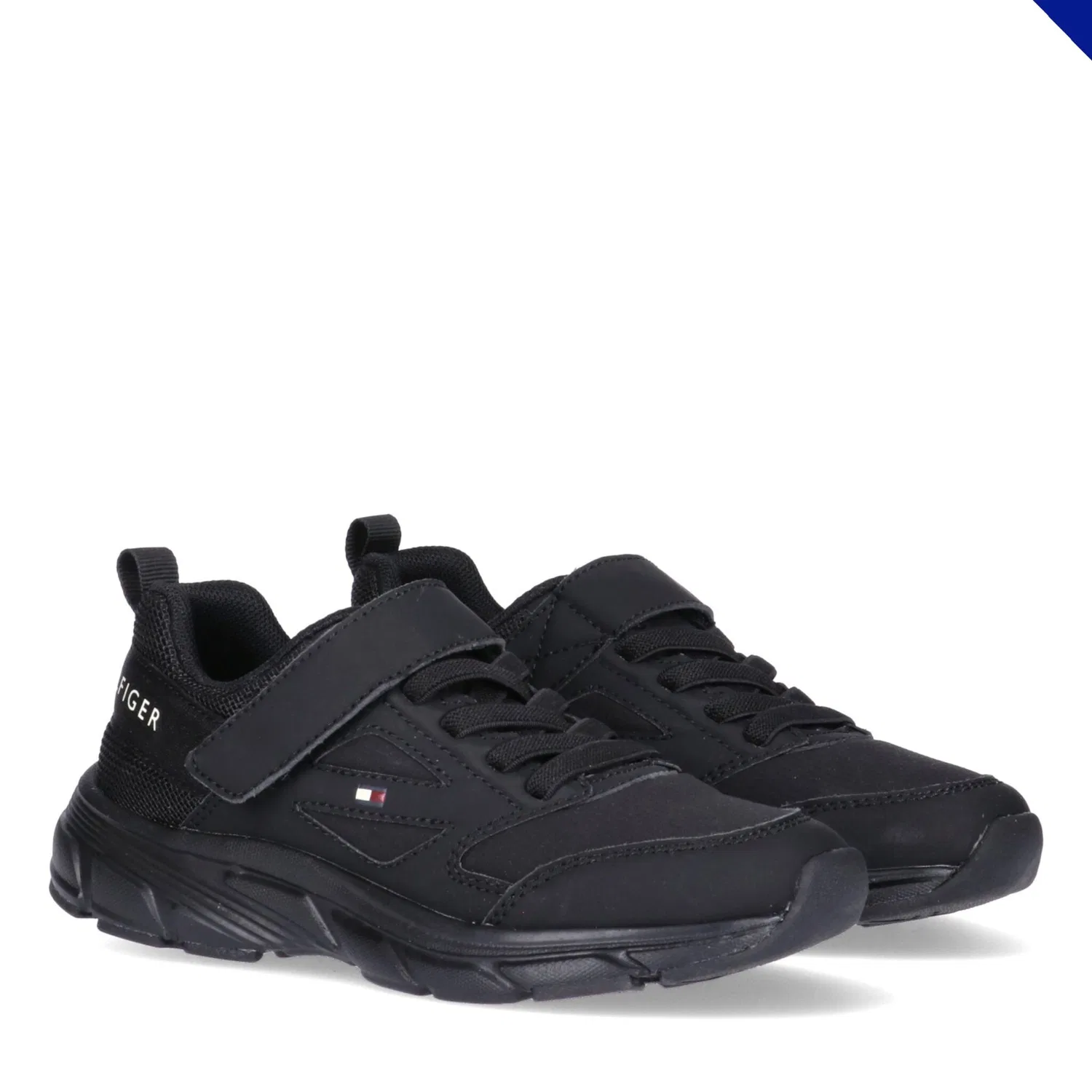 Детские кроссовки с липучкой Tommy Hilfiger, Black