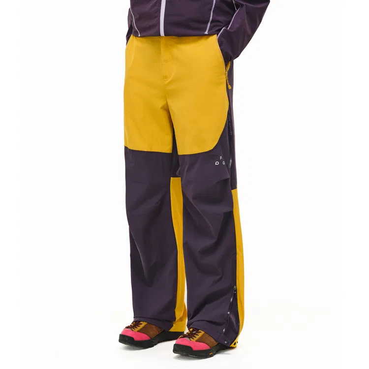 Детские брюки повседневные прямого кроя FPA, Yellow & Purple