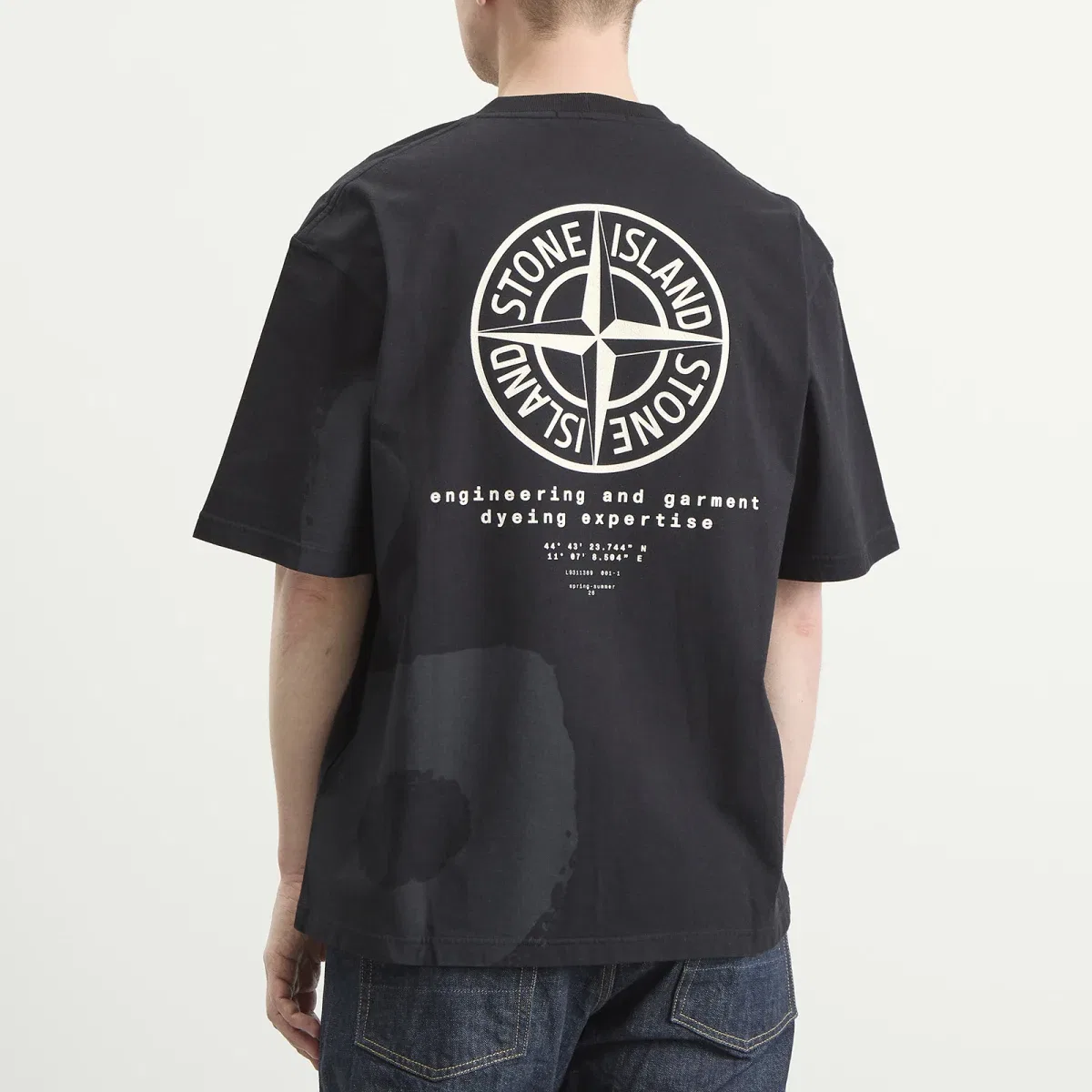 Футболка с принтом Whirlwind Type Stone Island, Black — фото 3