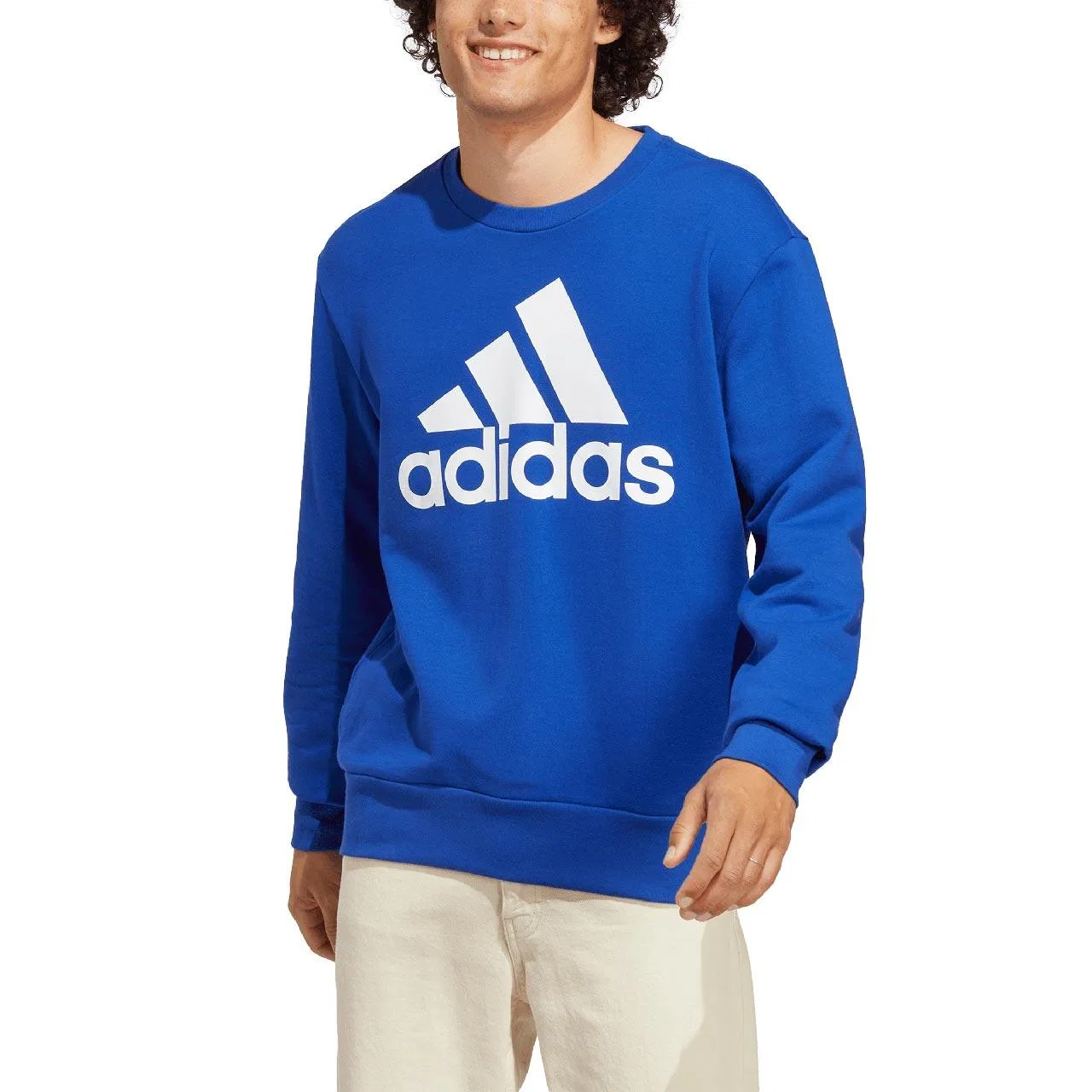 Мужское худи с капюшоном Adidas M BL FT, Blau Navyblau — фото 4