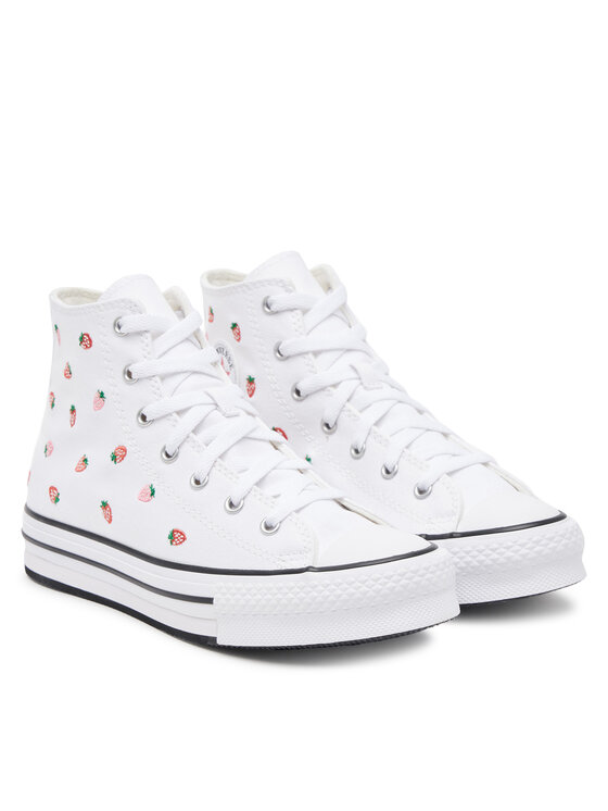 Тканевые кроссовки Chuck Taylor Eva Lift Platform A14925C Converse, белый — фото 2