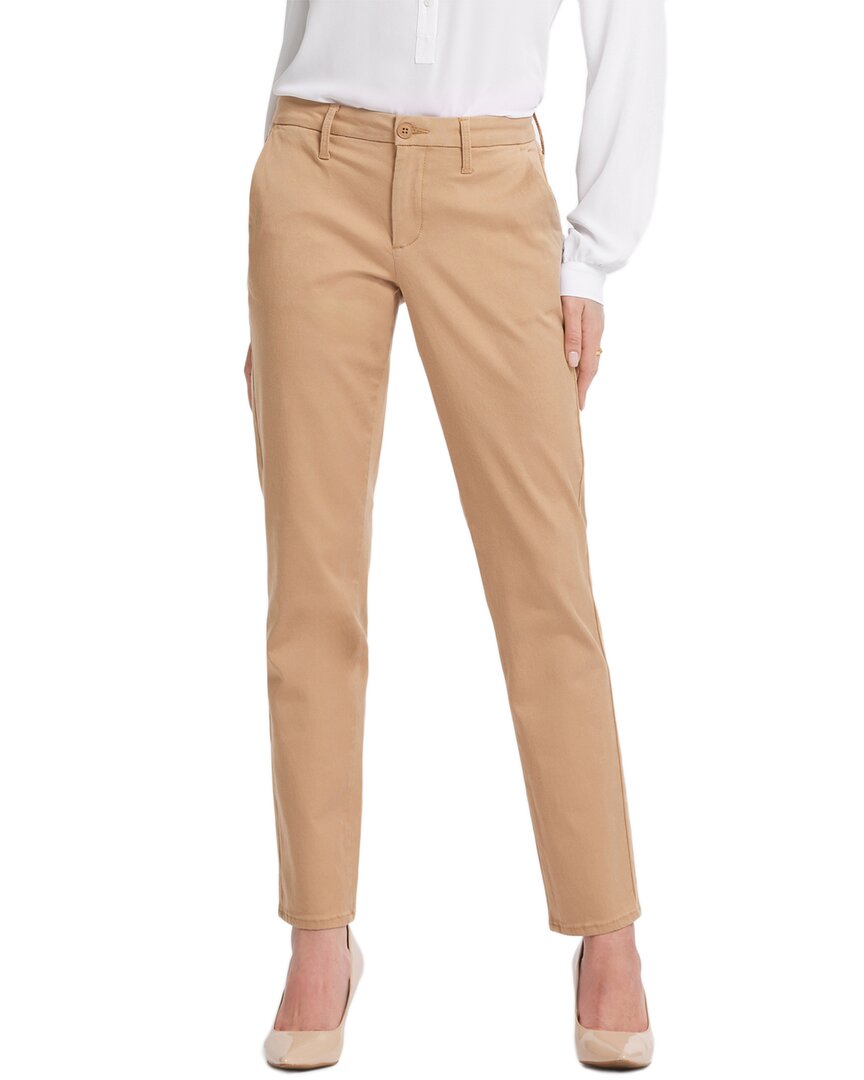 

NYDJ Sheri Sand Dune Узкие джинсы, коричневый