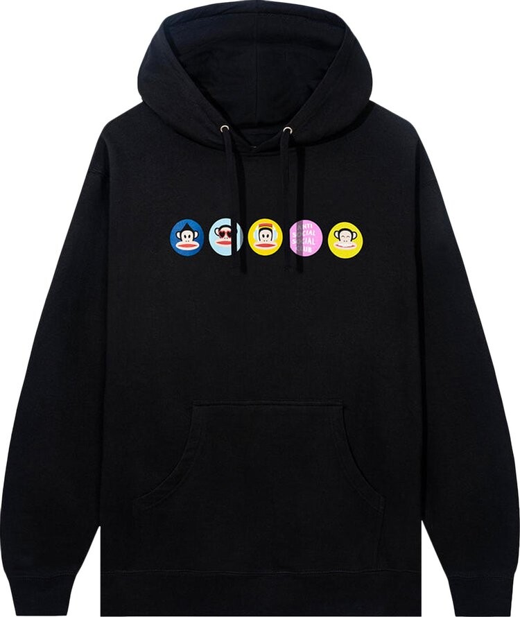 

Худи Anti Social Social Club x Paul Frank Circles Hoodie 'Black', черный