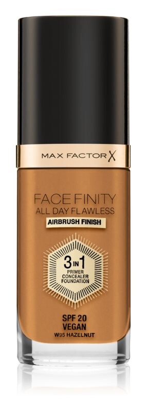 

Тональный крем повышенной стойкости SPF 20 Max Factor Facefinity All Day Flawless, оттенок W95 Hazelnut 30 мл