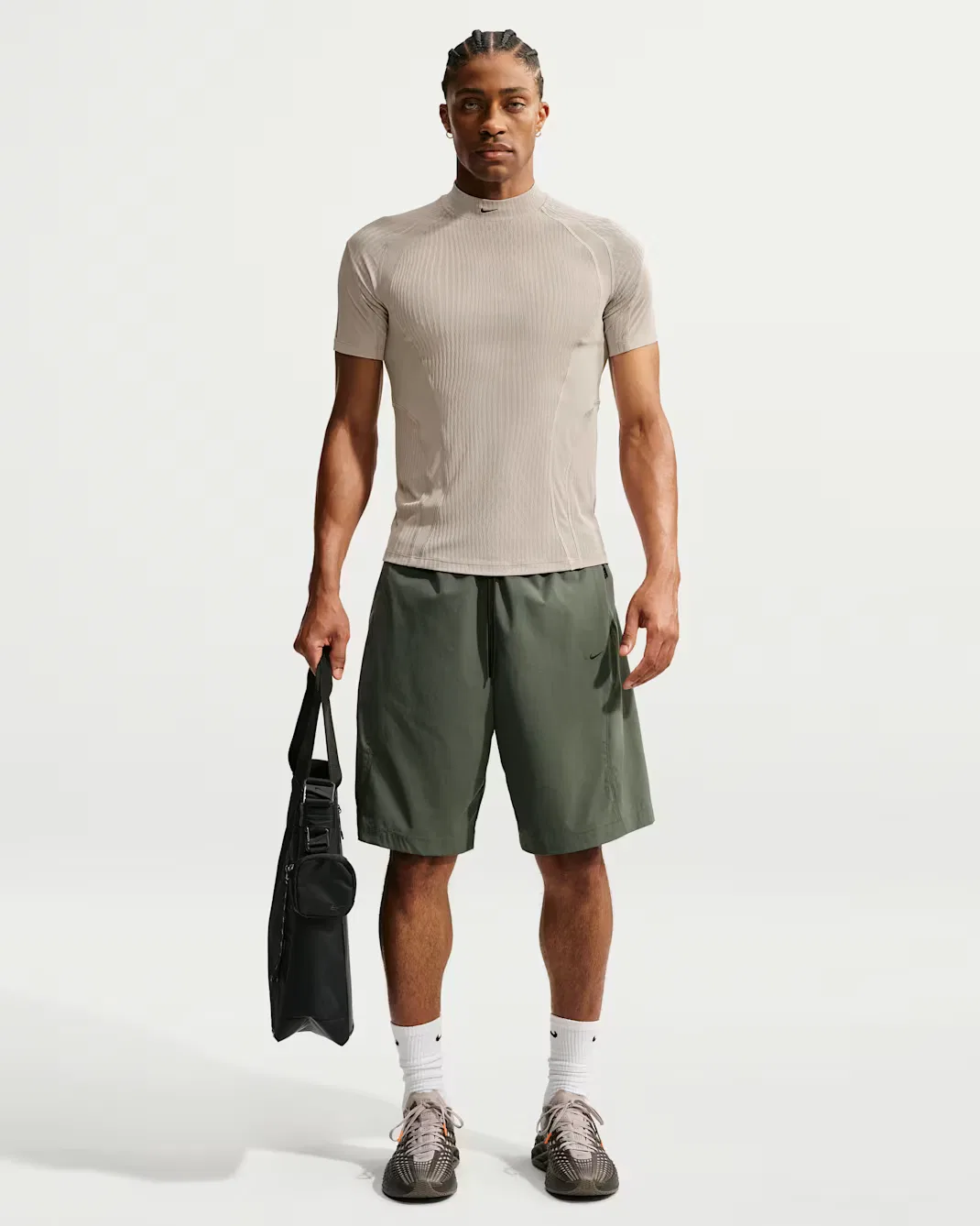 Мужская футболка с коротким рукавом Dri-FIT ADV Nike Tech, College Grey/Black — фото 4